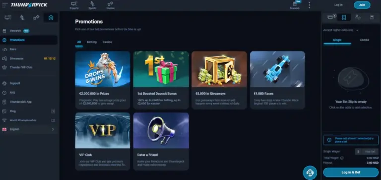 Thunderpick’s 2026 Promotions Boost Bankrolls for International Crypto Gamblers